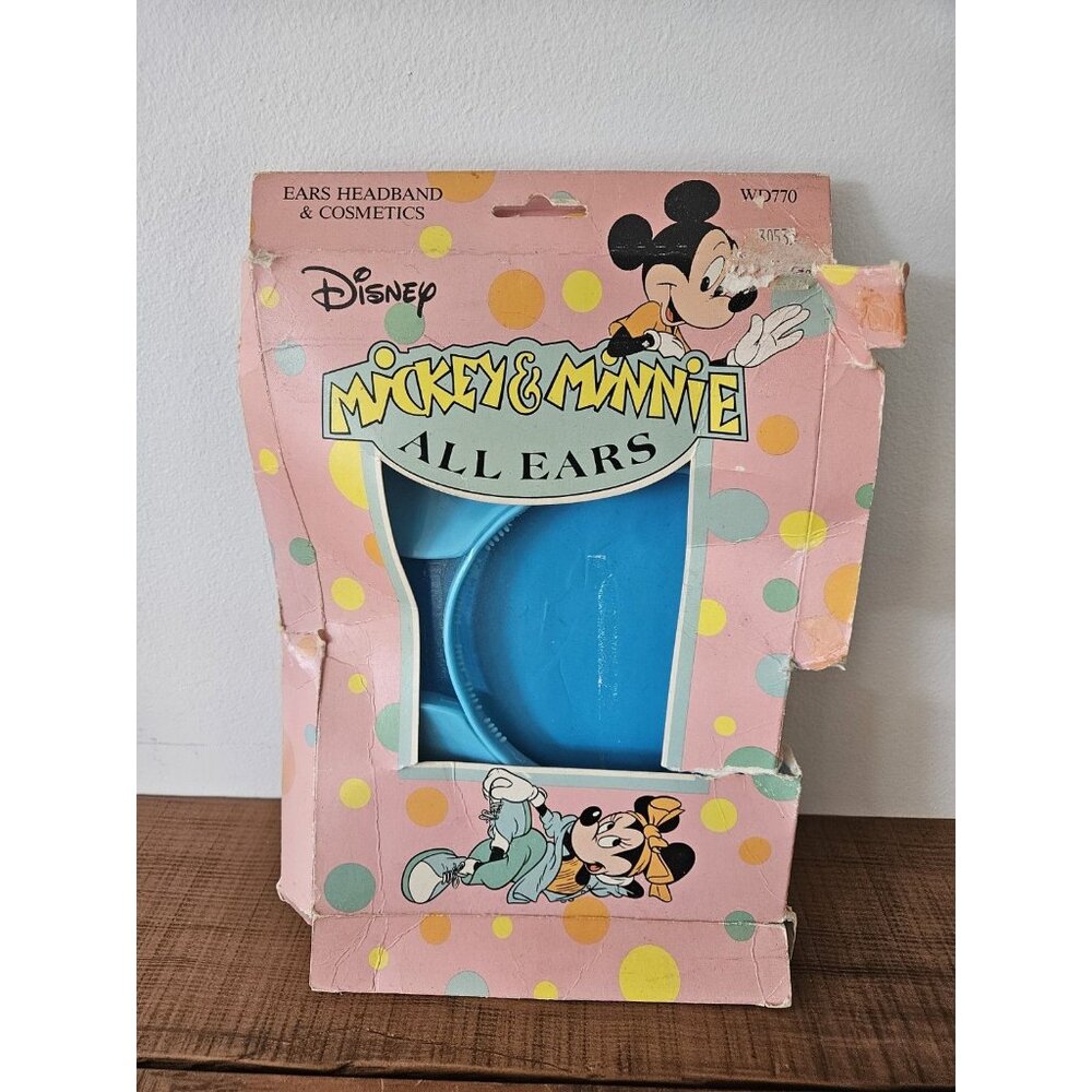 Vintage Disney WD770 Mickey & Minnie All Ears Headband In Original Packaging